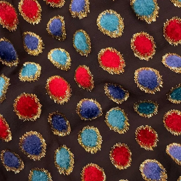 House of Harlow 1960 x REVOLVE  Cruz Dress Noir Polka Dot Metallic XS - Picture 8 of 13